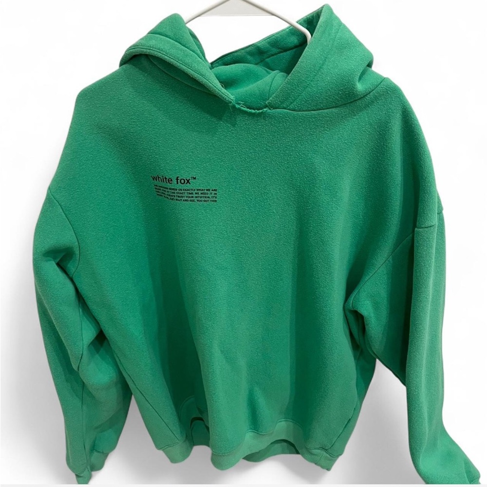 White Fox Boutique Green Hoodie